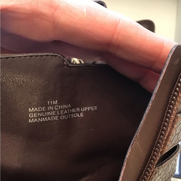 Talbots dark brown Simone buckle booties size 11 - Picture 3 of 5